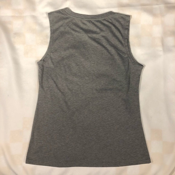Pick Flowers Not War gray tank top - Picture 2 of 7